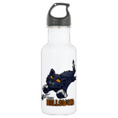 Happy Halloween Cat and Mouse Trinkflasche (Vorderseite)