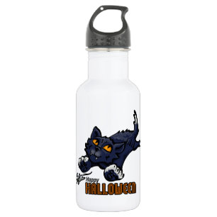 Happy Halloween Cat and Mouse Trinkflasche