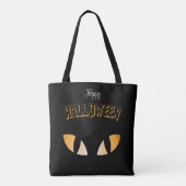 Happy Halloween Cat Eyes Tasche (Rückseite)