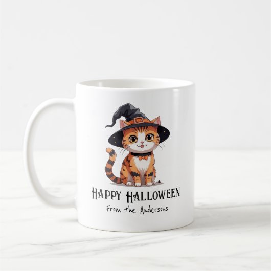Happy Halloween Cat Kaffeetasse (Links)