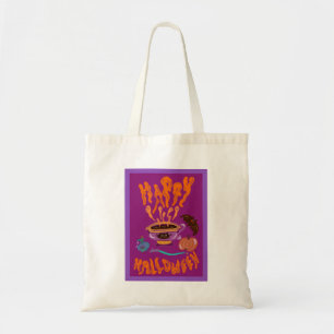 Happy Halloween Cat Lover Kaffee Cup Tote Tasche