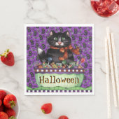 Happy Halloween Cat Napkins Serviette (Beispiel)
