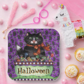 Happy Halloween Cat Pappteller (Party)