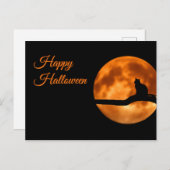 Happy Halloween Cat Postkarte (Vorne/Hinten)