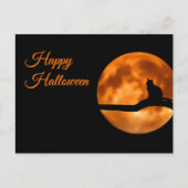 Happy Halloween Cat Postkarte (Vorderseite)