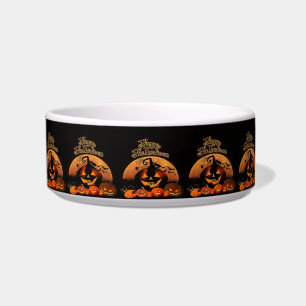 Happy Halloween Cat Pumpkin Napf