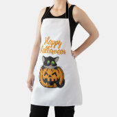 Happy Halloween Cat Pumpkin Schürze (InSitu)