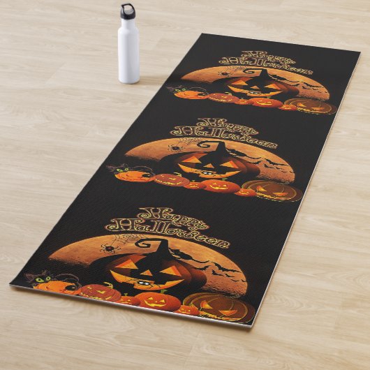 Happy Halloween Cat Pumpkin Yogamatte (Beispiel)