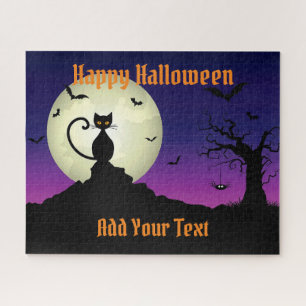 Happy Halloween Cat Puzzle