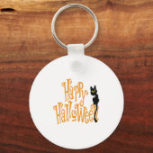 HAPPY HALLOWEEN CAT SCHLÜSSELANHÄNGER (Vorderseite)