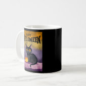 Happy Halloween Cat Shirt Kaffeetasse (Vorderseite Links)