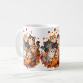 Happy Halloween Cats and Pumpkins  Kaffeetasse (Vorderseite Links)