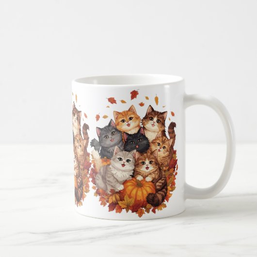 Happy Halloween Cats and Pumpkins  Kaffeetasse (Rechts)