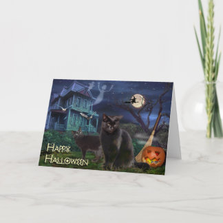 Happy Halloween Cats Karte