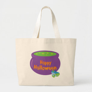 Happy Halloween Cauldron Jumbo Stoffbeutel