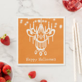 Happy Halloween Chandelier Orange Serviette (Beispiel)