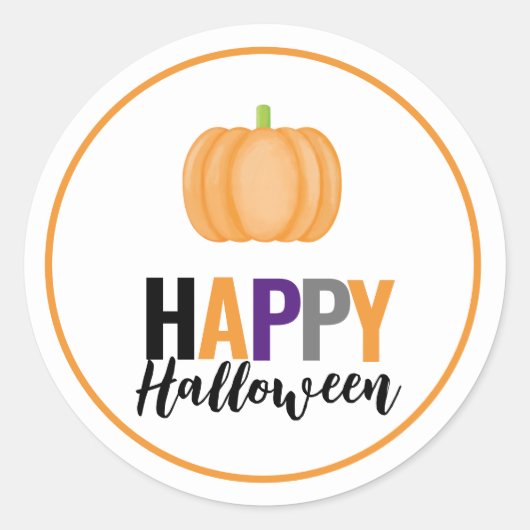 Happy Halloween Chic Stickers (Vorderseite)