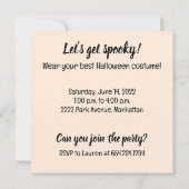 Happy Halloween Chihuahua Dogs Einladung (Rückseite)