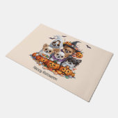 Happy Halloween Chihuahua Dogs Fußmatte (Schrägansicht)