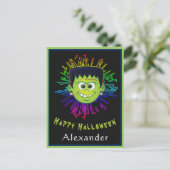 Happy Halloween Child Trick Leckerei Spaß personal Postkarte (Stehend Vorderseite)