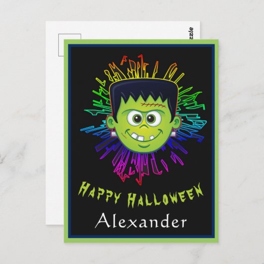 Happy Halloween Child Trick Leckerei Spaß personal Postkarte (Vorne/Hinten)