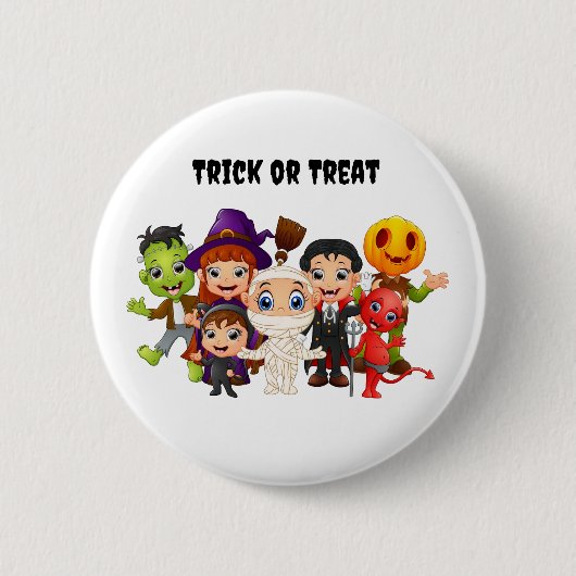 Happy Halloween Children Button (Vorderseite)