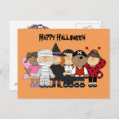 Happy Halloween Children Postkarte (Vorne/Hinten)