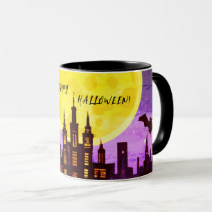 HAPPY HALLOWEEN CITYSCAPE TASSE