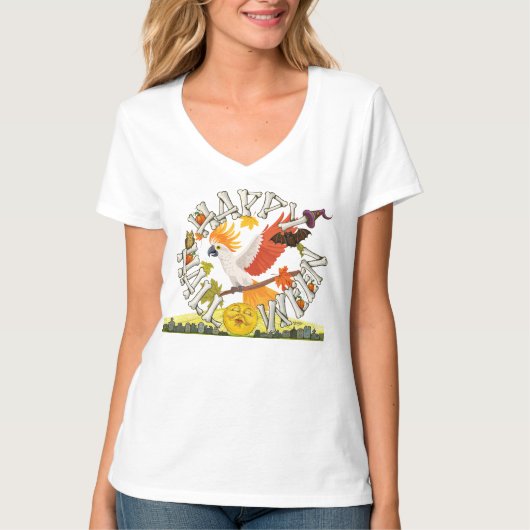 Happy Halloween Cockatoo T-Shirt (Vorderseite)