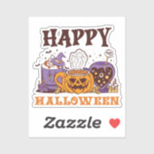 Happy Halloween Coffee Brew Aufkleber (Blatt)