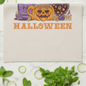 Happy Halloween Coffee Brew Geschirrtuch (Gefaltet)