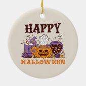 Happy Halloween Coffee Brew Keramik Ornament (Hinten)