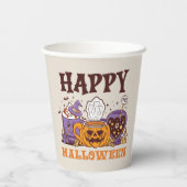 Happy Halloween Coffee Brew Pappbecher (Rückseite)