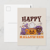 Happy Halloween Coffee Brew Postkarte (Vorne/Hinten)