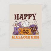 Happy Halloween Coffee Brew Postkarte (Vorderseite)