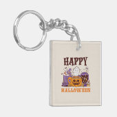 Happy Halloween Coffee Brew Schlüsselanhänger (Vorderseite links)