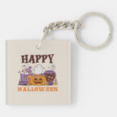 Happy Halloween Coffee Brew Schlüsselanhänger (Rückseite)