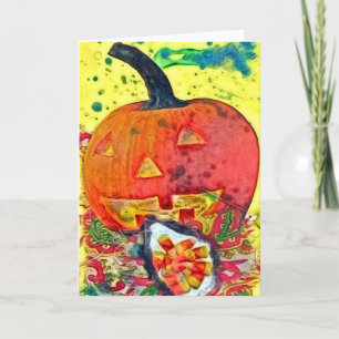 Happy Halloween Collage Karte