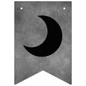 Happy Halloween Colourful Flying Bats Dark Grey Wimpelkette (Erste Fahne)