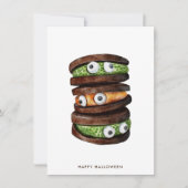 Happy Halloween Cookie Feiertagskarte (Vorderseite)