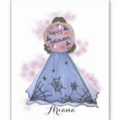 Happy Halloween Cookie Illustration Individuelle N Aufkleber (Vorderseite)