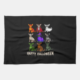 Happy Halloween Costume Chihuahua Dog Liebhaber Geschirrtuch