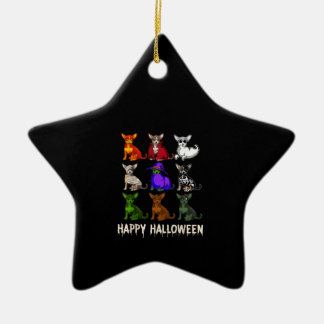 Happy Halloween Costume Chihuahua Dog Liebhaber Keramik Ornament