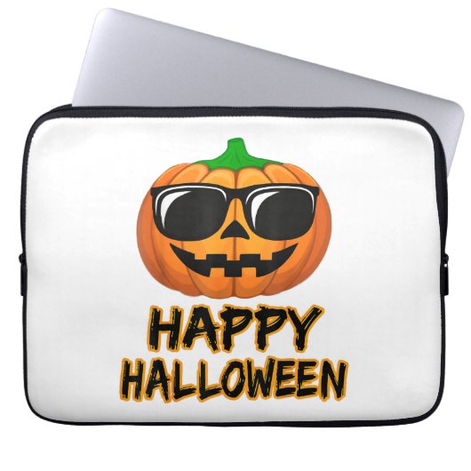Happy Halloween Costume Funny Pumpkin Laptopschutzhülle (Vorderseite)