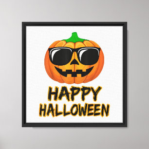 Happy Halloween Costume Funny Pumpkin Leinwanddruck