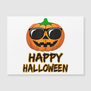 Happy Halloween Costume Funny Pumpkin Magnetkarte