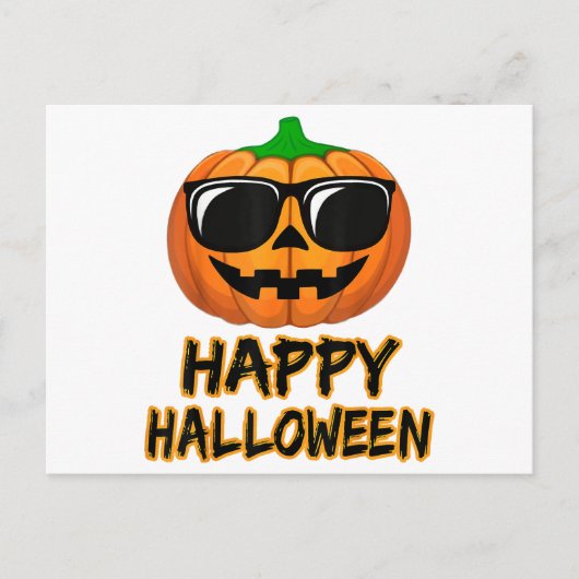 Happy Halloween Costume Funny Pumpkin Postkarte (Vorderseite)