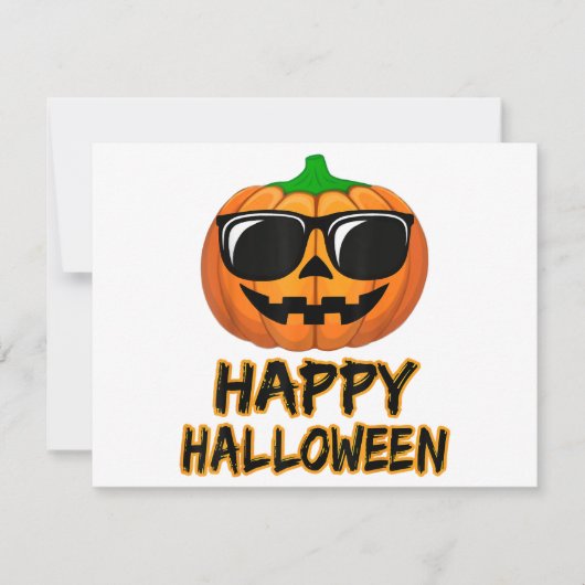 Happy Halloween Costume Funny Pumpkin Save The Date (Vorderseite)