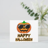 Happy Halloween Costume Funny Pumpkin Save The Date (Stehend Vorderseite)