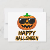 Happy Halloween Costume Funny Pumpkin Save The Date (Rückseite)